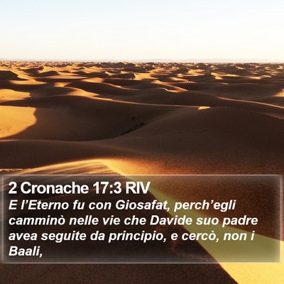 2 Cronache 17:3 RIV Bible Verse Image