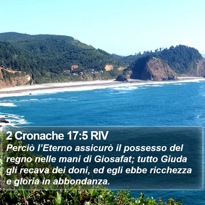 2 Cronache 17:5 RIV Bible Verse Image