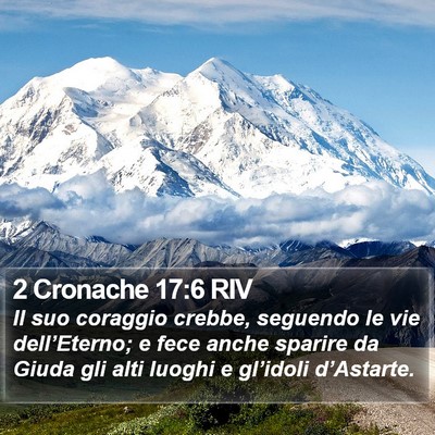 2 Cronache 17:6 RIV Bible Verse Image