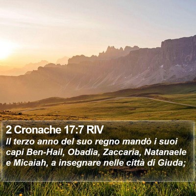 2 Cronache 17:7 RIV Bible Verse Image