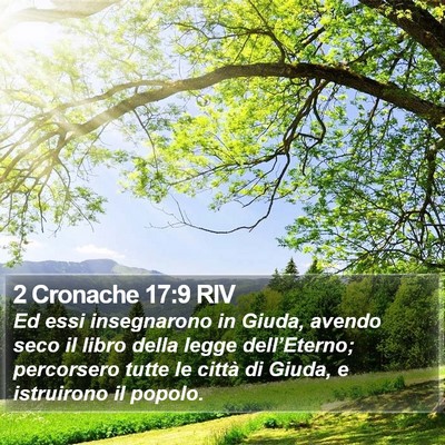 2 Cronache 17:9 RIV Bible Verse Image