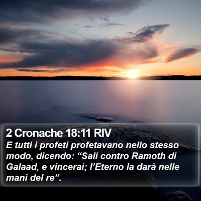 2 Cronache 18:11 RIV Bible Verse Image