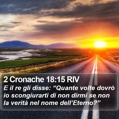 2 Cronache 18:15 RIV Bible Verse Image