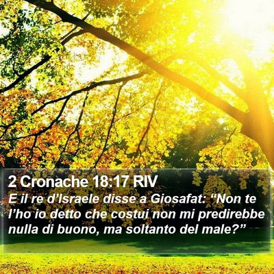 2 Cronache 18:17 RIV Bible Verse Image
