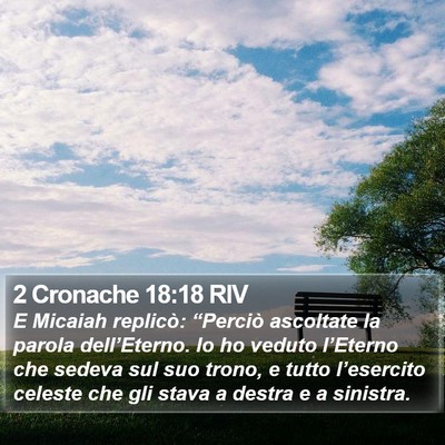 2 Cronache 18:18 RIV Bible Verse Image