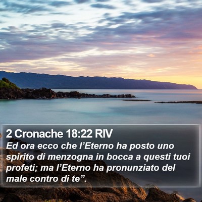 2 Cronache 18:22 RIV Bible Verse Image