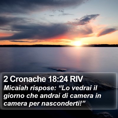 2 Cronache 18:24 RIV Bible Verse Image
