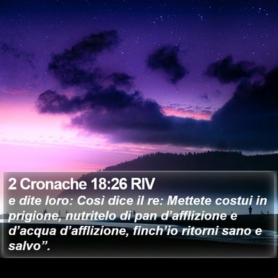 2 Cronache 18:26 RIV Bible Verse Image