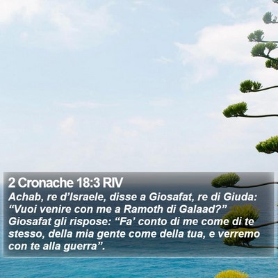2 Cronache 18:3 RIV Bible Verse Image