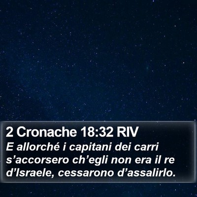 2 Cronache 18:32 RIV Bible Verse Image