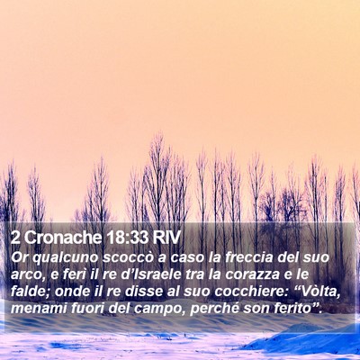 2 Cronache 18:33 RIV Bible Verse Image