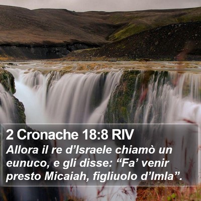 2 Cronache 18:8 RIV Bible Verse Image
