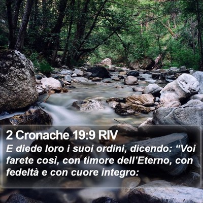 2 Cronache 19:9 RIV Bible Verse Image