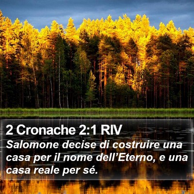 2 Cronache 2:1 RIV Bible Verse Image
