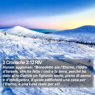 2 Cronache 2:12 RIV Bible Verse Image