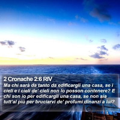 2 Cronache 2:6 RIV Bible Verse Image
