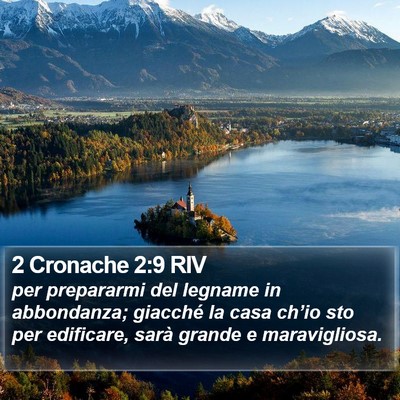 2 Cronache 2:9 RIV Bible Verse Image
