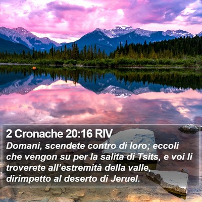 2 Cronache 20:16 RIV Bible Verse Image