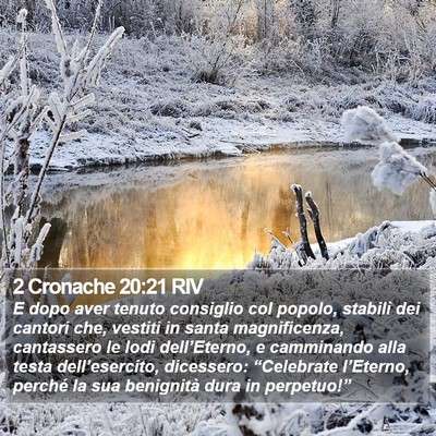 2 Cronache 20:21 RIV Bible Verse Image