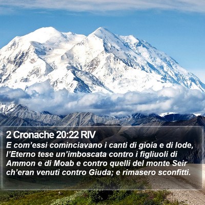 2 Cronache 20:22 RIV Bible Verse Image
