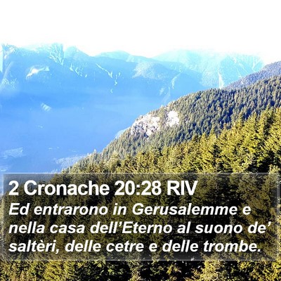 2 Cronache 20:28 RIV Bible Verse Image