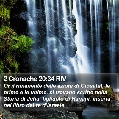 2 Cronache 20:34 RIV Bible Verse Image