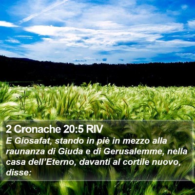 2 Cronache 20:5 RIV Bible Verse Image