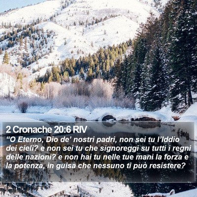2 Cronache 20:6 RIV Bible Verse Image