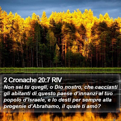 2 Cronache 20:7 RIV Bible Verse Image