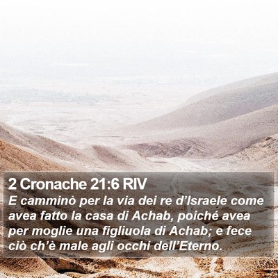 2 Cronache 21:6 RIV Bible Verse Image