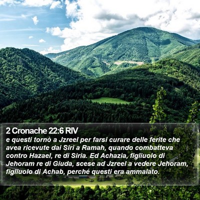 2 Cronache 22:6 RIV Bible Verse Image