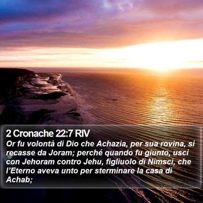 2 Cronache 22:7 RIV Bible Verse Image