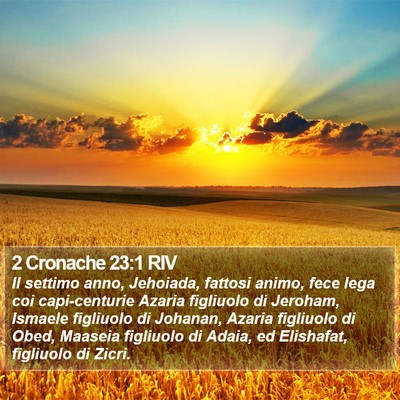 2 Cronache 23:1 RIV Bible Verse Image