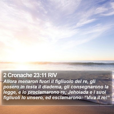 2 Cronache 23:11 RIV Bible Verse Image