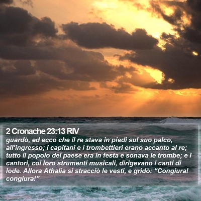 2 Cronache 23:13 RIV Bible Verse Image