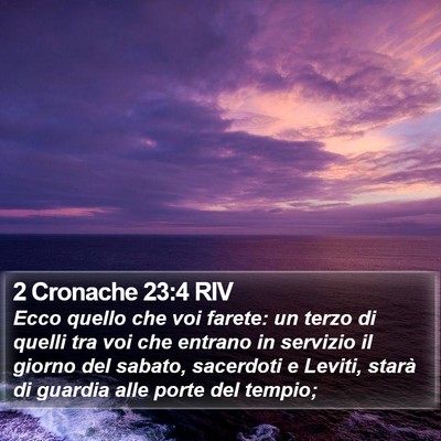 2 Cronache 23:4 RIV Bible Verse Image