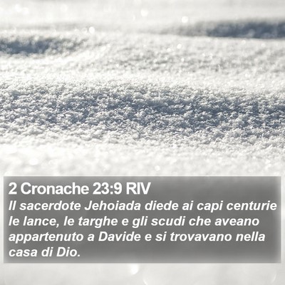 2 Cronache 23:9 RIV Bible Verse Image