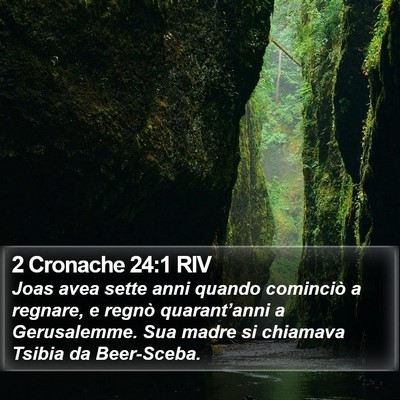 2 Cronache 24:1 RIV Bible Verse Image