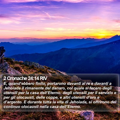 2 Cronache 24:14 RIV Bible Verse Image