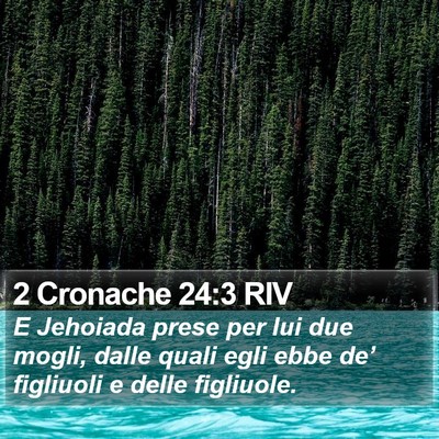 2 Cronache 24:3 RIV Bible Verse Image