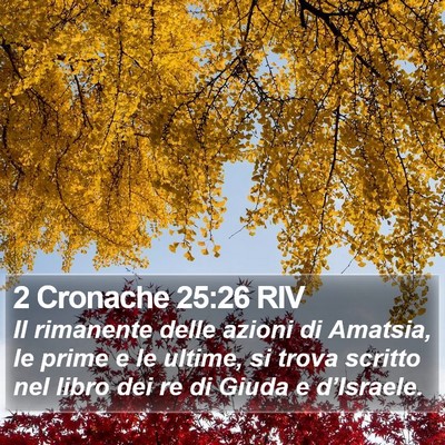 2 Cronache 25:26 RIV Bible Verse Image