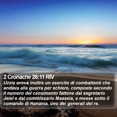 2 Cronache 26:11 RIV Bible Verse Image