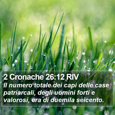 2 Cronache 26:12 RIV Bible Verse Image