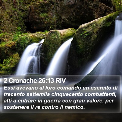 2 Cronache 26:13 RIV Bible Verse Image