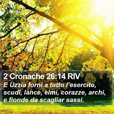 2 Cronache 26:14 RIV Bible Verse Image