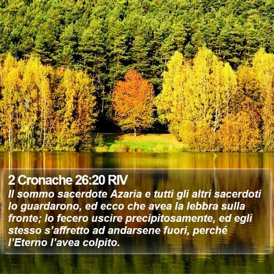 2 Cronache 26:20 RIV Bible Verse Image