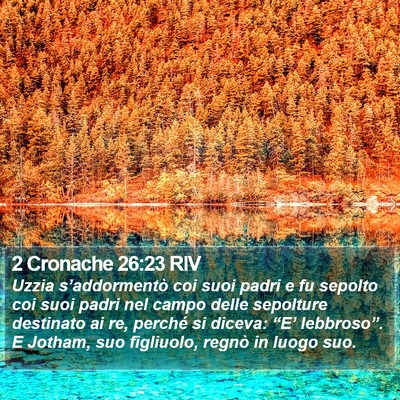 2 Cronache 26:23 RIV Bible Verse Image