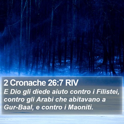 2 Cronache 26:7 RIV Bible Verse Image