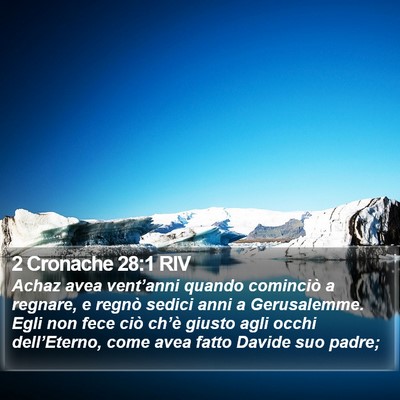 2 Cronache 28:1 RIV Bible Verse Image
