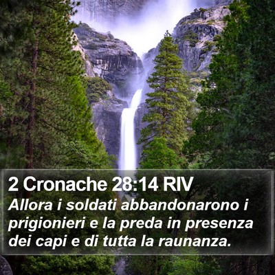 2 Cronache 28:14 RIV Bible Verse Image